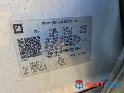 Zdjęcie 13 z 13 samochodu: 2019 GMC ACADIA SLT-1 VIN:1GKKNULS9KZ274542 - miniatura