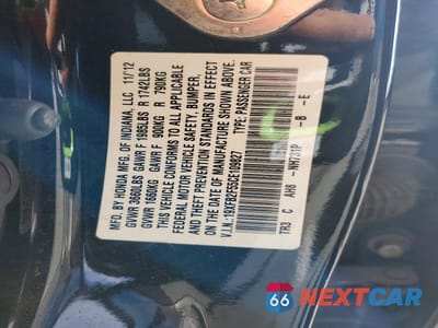 Zdjęcie 13 z 13 samochodu: 2012 HONDA CIVIC LX VIN:19XFB2F55CE109827 - miniatura
