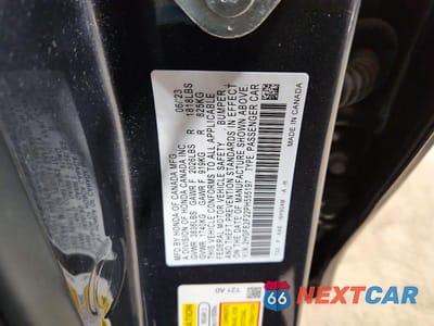 Zdjęcie 12 z 12 samochodu: 2023 HONDA CIVIC LX VIN:2HGFE2F22PH555197 - miniatura