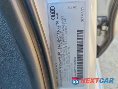 Zdjęcie 12 z 12 samochodu: 2014 AUDI A6 PRESTIGE VIN:WAUHMAFC2EN051652 - miniatura