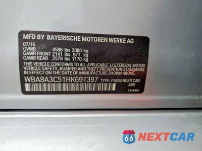 Zdjęcie 13 z 13 samochodu: 2017 BMW 320 XI VIN:WBA8A3C51HK691397 - miniatura