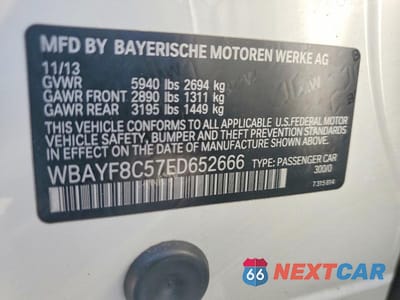 Zdjęcie 13 z 13 samochodu: 2014 BMW 750 LXI VIN:WBAYF8C57ED652666 - miniatura