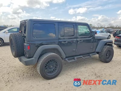 Trzecie zdjęcie samochodu z tyłu: 2019 JEEP WRANGLER UNLIMITED SPORT VIN:1C4HJXDNXKW636150 - miniatura
