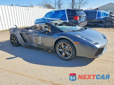 Czwarte zdjęcie samochodu z boku: 2007 LAMBORGHINI GALLARDO SPYDER VIN:ZHWGU22T37LA04553 - miniatura