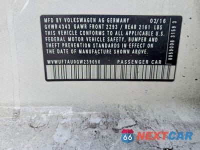 Zdjęcie 13 z 13 samochodu: 2016 VOLKSWAGEN GOLF R VIN:WVWUF7AU0GW239050 - miniatura