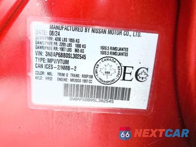 Zdjęcie 12 z 12 samochodu: 2025 NISSAN KICKS S VIN:3N8AP6BB0SL302545 - miniatura