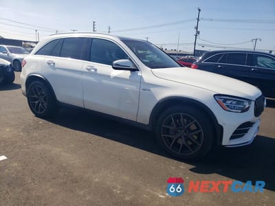 Czwarte zdjęcie samochodu z boku: 2022 MERCEDES-BENZ GLC 43 4MATIC AMG VIN:W1N0G6EBXNV395462 - miniatura