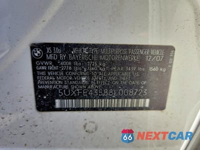 Zdjęcie 23 z 24 samochodu: 2008 BMW X5 3.0I VIN:5UXFE43588L008723 - miniatura