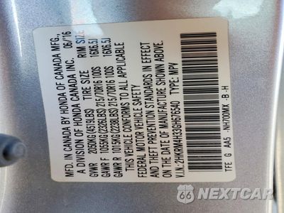 Zdjęcie 13 z 13 samochodu: 2016 HONDA CR-V LX VIN:2HKRM4H33GH676540 - miniatura