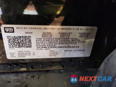 Zdjęcie 14 z 14 samochodu: 2024 CHEVROLET BLAZER 2LT VIN:3GNKDBRJ8RS264231 - miniatura