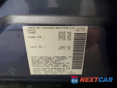 Zdjęcie 12 z 12 samochodu: 2015 NISSAN ALTIMA 2.5 VIN:1N4AL3AP1FN886131 - miniatura