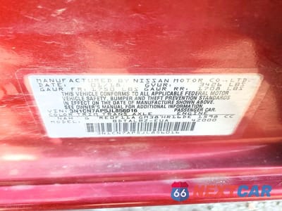 Zdjęcie 12 z 12 samochodu: 2018 NISSAN VERSA SV VIN:3N1CN7AP5JL856016 - miniatura