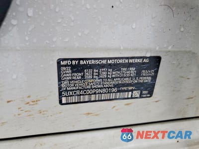 Zdjęcie 13 z 13 samochodu: 2023 BMW X5 VIN:5UXCR4C00P9N80196 - miniatura