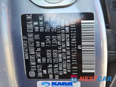 Zdjęcie 13 z 13 samochodu: 2021 KIA SORENTO S VIN:5XYRLDLC8MG025885 - miniatura