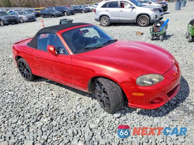 Czwarte zdjęcie samochodu z boku: 2004 MAZDA MX-5 MIATA SPEED VIN:JM1NB354740404724 - miniatura