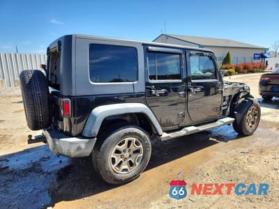 Trzecie zdjęcie samochodu z tyłu: 2008 JEEP WRANGLER UNLIMITED X VIN:1J4GA39128L509987 - miniatura