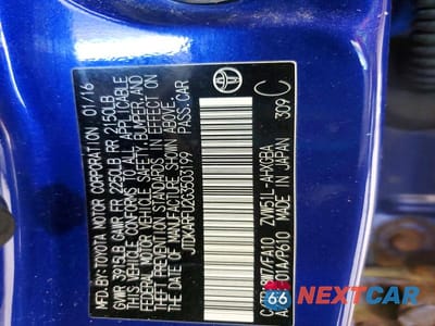 Zdjęcie 12 z 12 samochodu: 2016 TOYOTA PRIUS THREE VIN:JTDKARFU2G3503199 - miniatura
