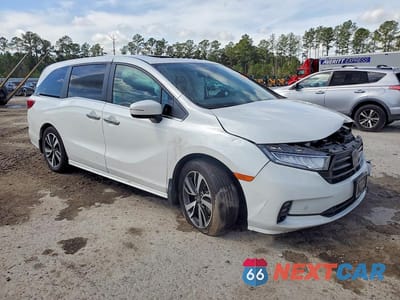 Czwarte zdjęcie samochodu z boku: 2021 HONDA ODYSSEY TOURING VIN:5FNRL6H89MB027006 - miniatura