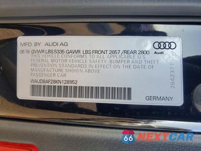 Zdjęcie 12 z 12 samochodu: 2019 AUDI A6 PREMIUM VIN:WAUD8AF28KN128952 - miniatura