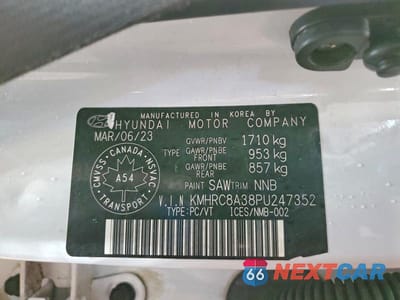 Zdjęcie 13 z 13 samochodu: 2023 HYUNDAI VENUE SEL VIN:KMHRC8A38PU247352 - miniatura