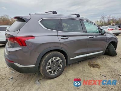 Trzecie zdjęcie samochodu z tyłu: 2022 HYUNDAI SANTA FE HYBRID BLUE VIN:KM8S2DA17NU024986 - miniatura