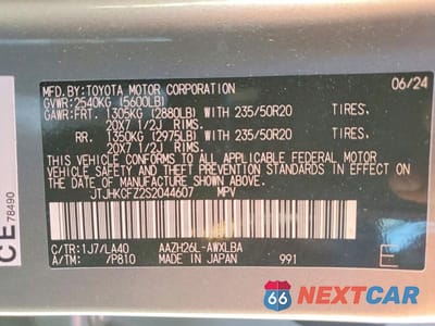 Zdjęcie 14 z 14 samochodu: 2025 LEXUS NX 450H+ BASE VIN:JTJHKCFZ2S2044607 - miniatura