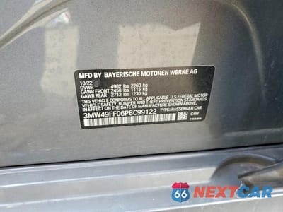 Zdjęcie 12 z 12 samochodu: 2023 BMW M340XI VIN:3MW49FF06P8C99122 - miniatura