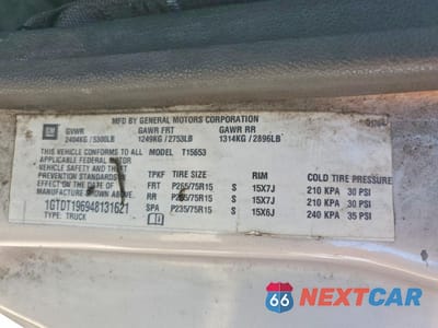 Zdjęcie 12 z 12 samochodu: 2004 GMC CANYON VIN:1GTDT196948131621 - miniatura