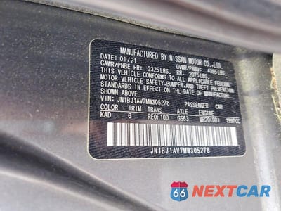 Zdjęcie 14 z 14 samochodu: 2021 NISSAN ROGUE SPORT S VIN:JN1BJ1AV7MW305278 - miniatura