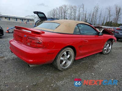 Trzecie zdjęcie samochodu z tyłu: 1994 FORD MUSTANG COBRA VIN:1FALP45DXRF161354 - miniatura