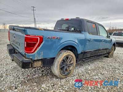 Trzecie zdjęcie samochodu z tyłu: 2023 FORD F150 SUPERCREW VIN:1FTFW1E84PKD83114 - miniatura