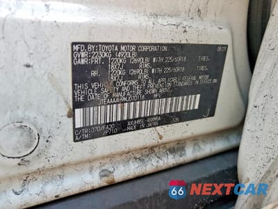 Zdjęcie 13 z 13 samochodu: 2021 TOYOTA VENZA LE VIN:JTEAAAAH9MJ070118 - miniatura