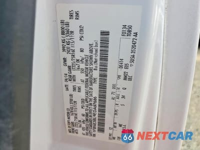 Zdjęcie 13 z 13 samochodu: 2014 FORD ECONOLINE E350 SUPER DUTY WAGON VIN:1FBNE3BL9EDA97686 - miniatura