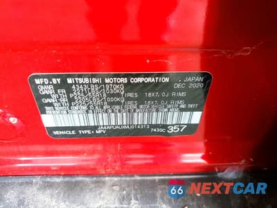 Zdjęcie 12 z 12 samochodu: 2021 MITSUBISHI OUTLANDER SPORT ES VIN:JA4APUAUXMU014313 - miniatura
