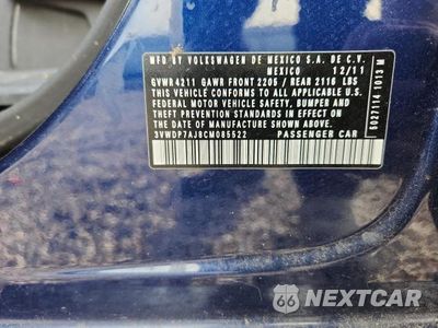 Zdjęcie 12 z 12 samochodu: 2012 VOLKSWAGEN JETTA SE VIN:3VWDP7AJ8CM085522 - miniatura