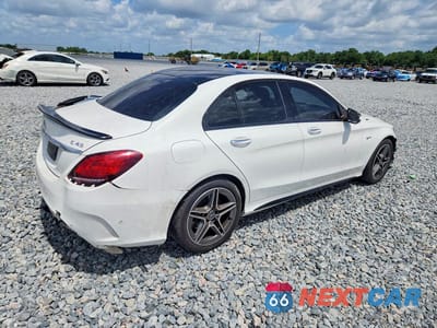 Trzecie zdjęcie samochodu z tyłu: 2020 MERCEDES-BENZ C 43 AMG VIN:WDDWF6EB1LR558614 - miniatura