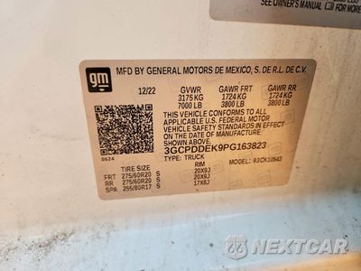 Zdjęcie 12 z 12 samochodu: 2023 CHEVROLET SILVERADO K1500 LT VIN:3GCPDDEK9PG163823 - miniatura