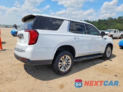 Trzecie zdjęcie samochodu z tyłu: 2021 GMC YUKON SLT VIN:1GKS2BKD3MR117379 - miniatura
