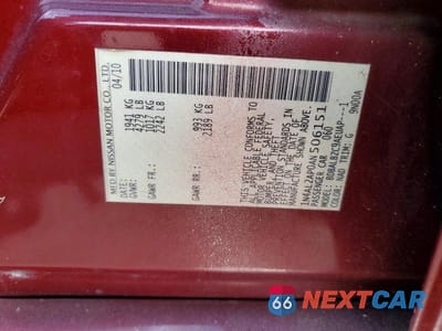 Zdjęcie 12 z 12 samochodu: 2010 NISSAN ALTIMA 2.5 VIN:1N4AL2AP0AN506151 - miniatura