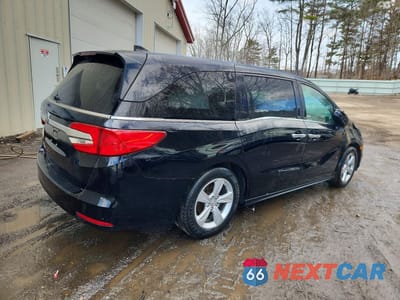 Trzecie zdjęcie samochodu z tyłu: 2019 HONDA ODYSSEY EXL VIN:5FNRL6H74KB029833 - miniatura