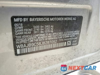 Zdjęcie 13 z 14 samochodu: 2018 BMW M550XI VIN:WBAJB9C58JB287052 - miniatura