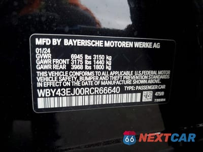 Zdjęcie 13 z 13 samochodu: 2024 BMW I7 EDRIVE50 VIN:WBY43EJ00RCR66640 - miniatura