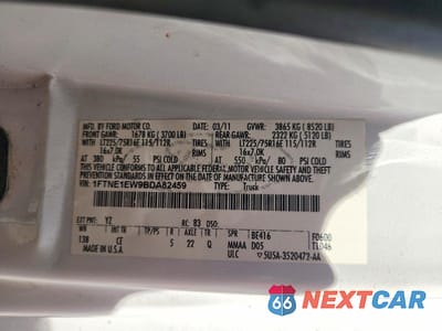 Zdjęcie 13 z 13 samochodu: 2011 FORD ECONOLINE E150 VAN VIN:1FTNE1EW9BDA82459 - miniatura