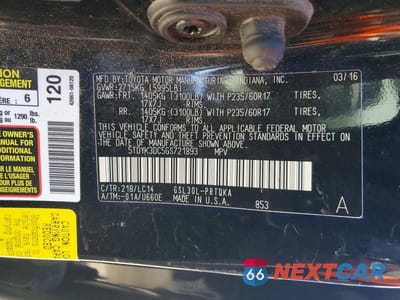 Zdjęcie 13 z 13 samochodu: 2016 TOYOTA SIENNA XLE 8-PASSENGER VIN:5TDYK3DC5GS721893 - miniatura