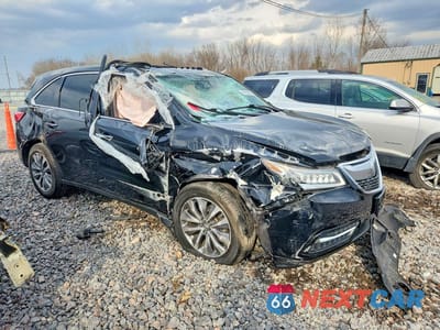 Czwarte zdjęcie samochodu z boku: 2016 ACURA MDX TECHNOLOGY VIN:5FRYD4H40GB008910 - miniatura