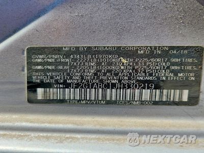 Zdjęcie 13 z 14 samochodu: 2018 SUBARU CROSSTREK PREMIUM VIN:JF2GTABC1JH330219 - miniatura