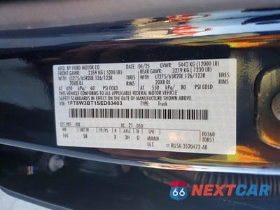 Zdjęcie 13 z 13 samochodu: 2025 FORD F350 SUPER DUTY VIN:1FT8W3BT1SED03403 - miniatura