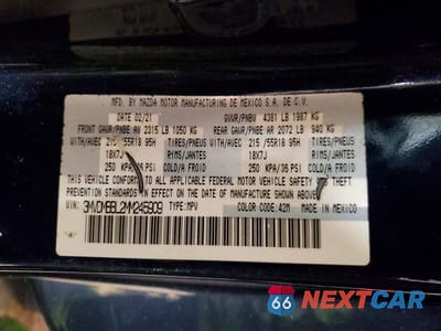 Zdjęcie 14 z 14 samochodu: 2021 MAZDA CX-30 SELECT VIN:3MVDMBBL2MM245909 - miniatura