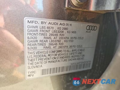 Zdjęcie 13 z 13 samochodu: 2017 AUDI Q7 PREMIUM PLUS VIN:WA1LAAF72HD016719 - miniatura