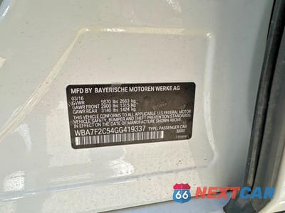 Zdjęcie 10 z 12 samochodu: 2016 BMW 750 XI VIN:WBA7F2C54GG419337 - miniatura